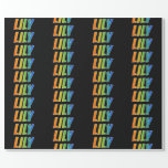 [ Thumbnail: Rainbow First Name "Lily"; Fun & Colorful Wrapping Paper ]