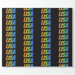 [ Thumbnail: Rainbow First Name "Lisa"; Fun & Colorful Wrapping Paper ]