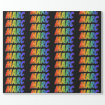 [ Thumbnail: Rainbow First Name "Marc"; Fun & Colorful Wrapping Paper ]