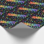[ Thumbnail: Rainbow First Name "Margaret" + Stars Wrapping Paper ]