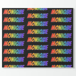 [ Thumbnail: Rainbow First Name "Monique"; Fun & Colorful Wrapping Paper ]