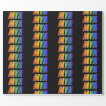[ Thumbnail: Rainbow First Name "Mya"; Fun & Colorful Wrapping Paper ]
