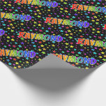 [ Thumbnail: Rainbow First Name "Raymond" + Stars Wrapping Paper ]