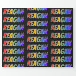 [ Thumbnail: Rainbow First Name "Reagan"; Fun & Colorful Wrapping Paper ]