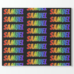 [ Thumbnail: Rainbow First Name "Samuel"; Fun & Colorful Wrapping Paper ]