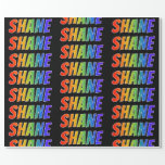 [ Thumbnail: Rainbow First Name "Shane"; Fun & Colorful Wrapping Paper ]