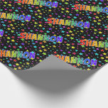 [ Thumbnail: Rainbow First Name "Shannon" + Stars Wrapping Paper ]