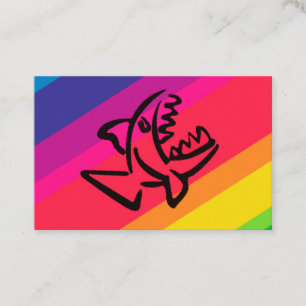 Rainbow fish business card
