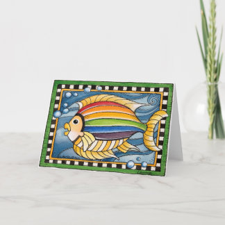 Rainbow Fish - Greeting Card