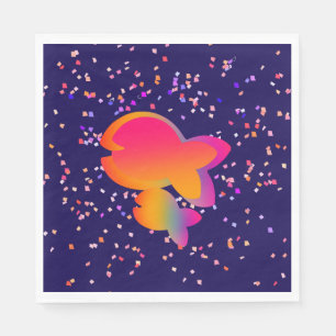 Rainbow Fish Kids Birthday  Napkins