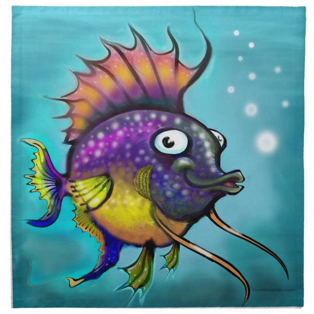 Rainbow Fish Napkin (Front)
