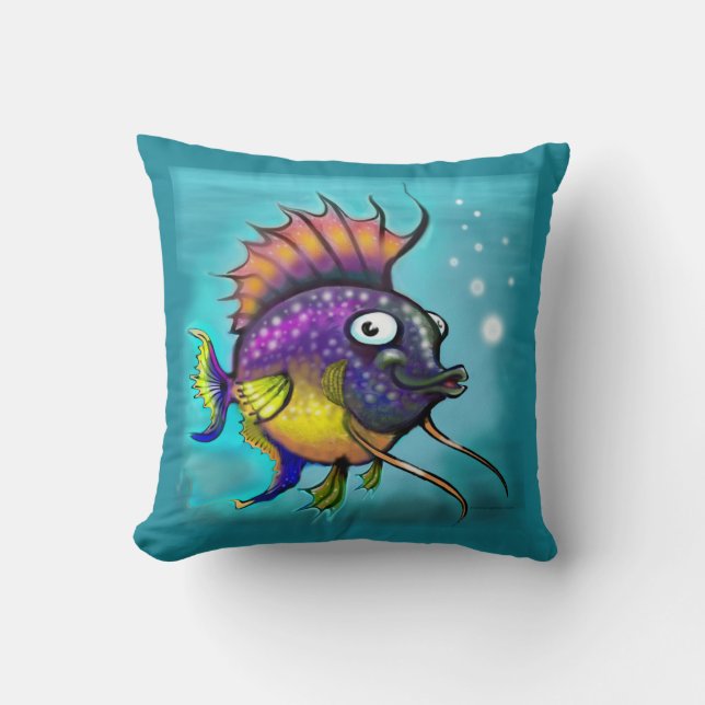 Rainbow Fish Pillow (Front)