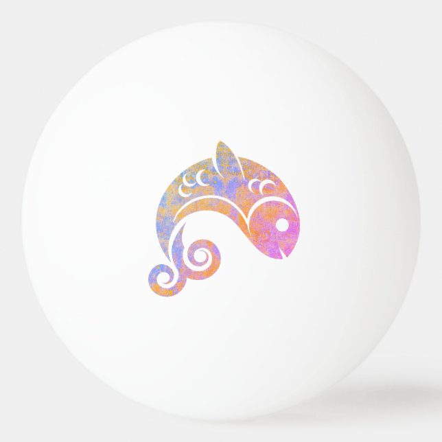 rainbow fish ping pong ball (Front)