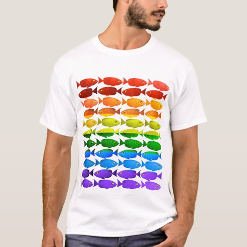 Rainbow Fish Pride T_Shirt