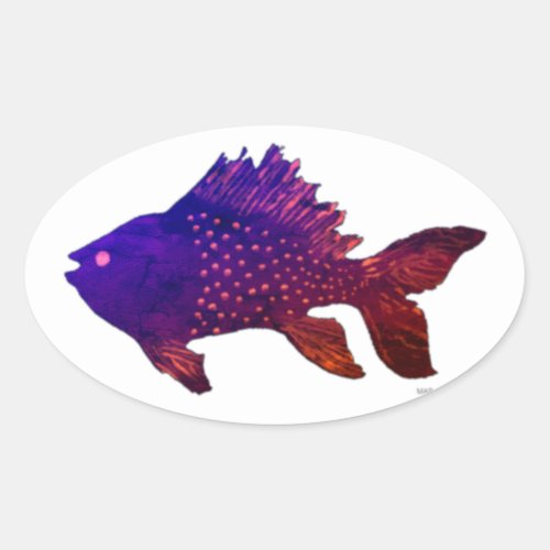 rainbow fish sticker 