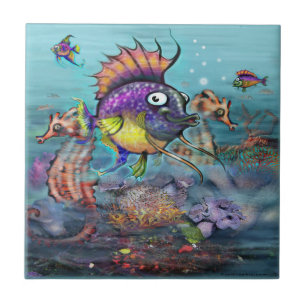 Rainbow Fish Tile