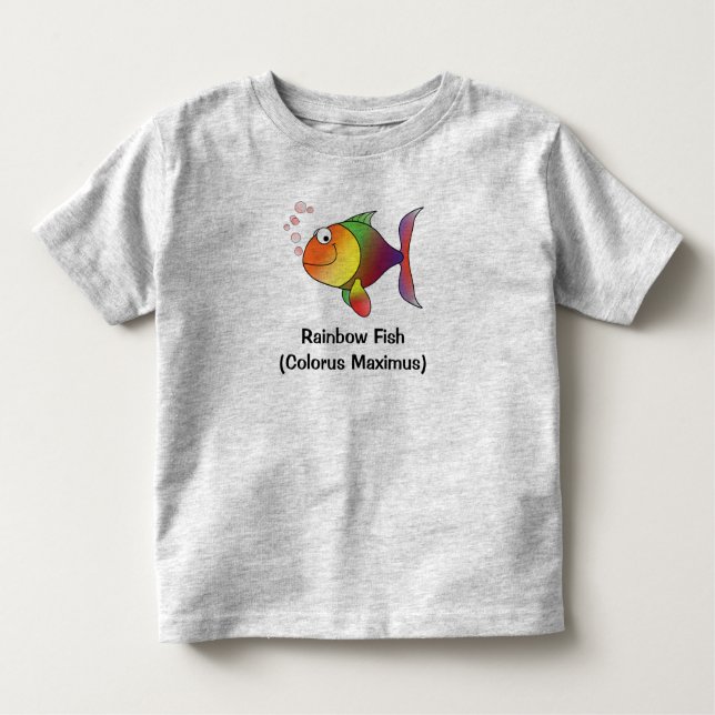 Rainbow Fish Toddler and Baby Tee (Front)
