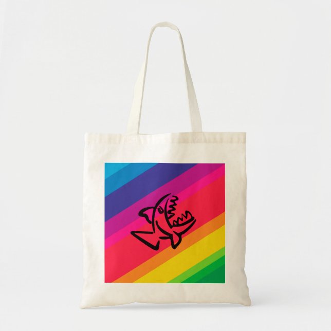 Rainbow fish tote bag (Front)