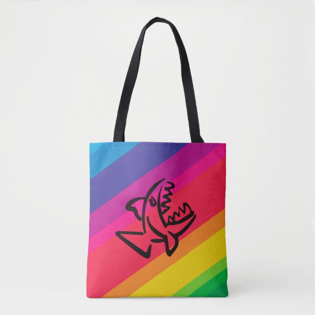 Rainbow fish tote bag (Front)
