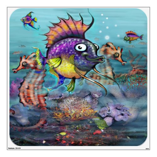 Rainbow Fish Wall Sticker