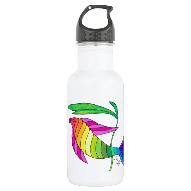 Rainbow Fish Water Bottle (Front)
