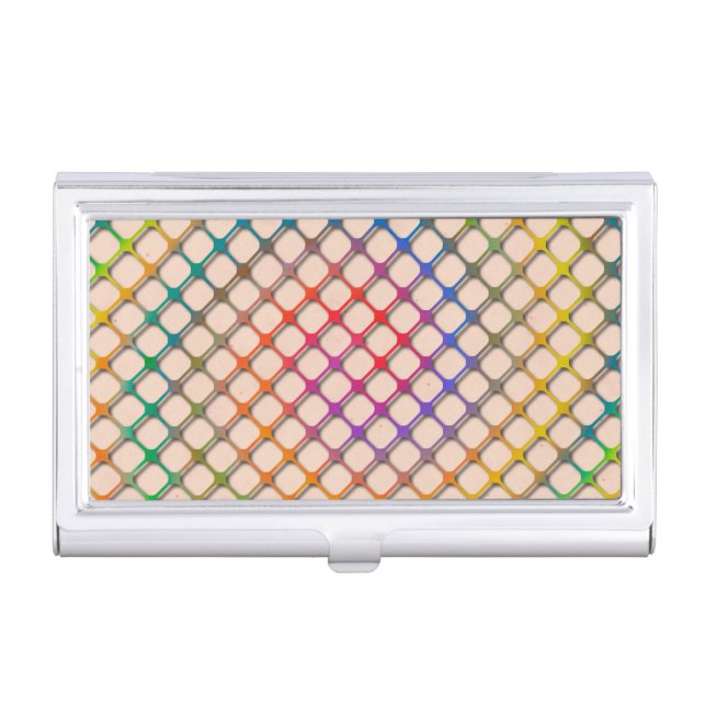 Rainbow Fishnets Business Card Case (Front)