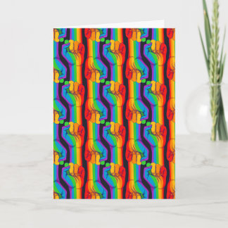 Rainbow Fist Pattern Card