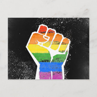Rainbow Fist Postcard