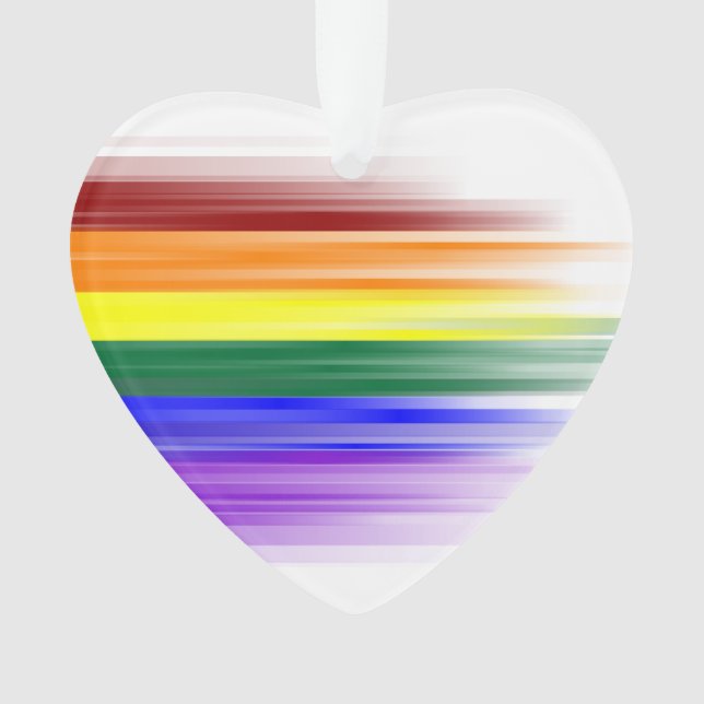 Rainbow Flag Acrylic Ornament (Front)