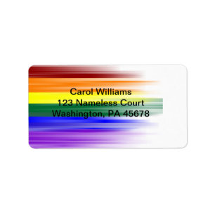 Rainbow Flag Address Labels