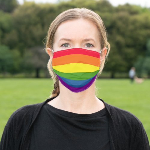 Rainbow Flag Adult Cloth Face Mask