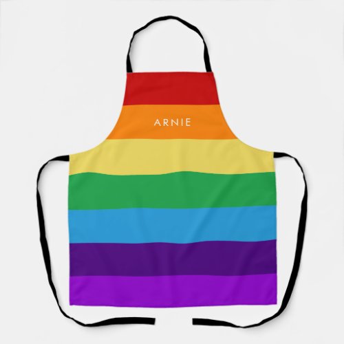 Rainbow flag apron