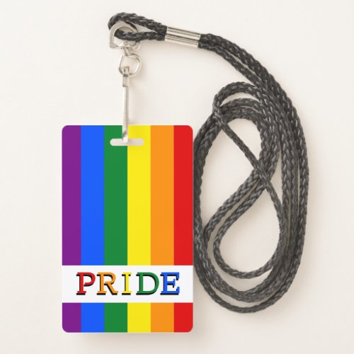 Rainbow Flag Badge  LGBT Pride