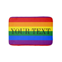 Rainbow flag bath mat | Colored bathroom rug