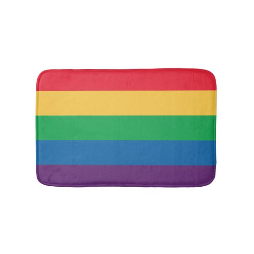 Rainbow Flag Bathroom Mat