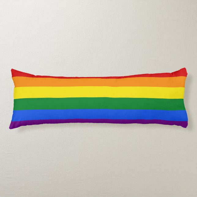 Rainbow Flag body pillow (Front)