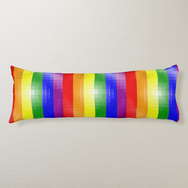 Rainbow Flag Body Pillow (Front)