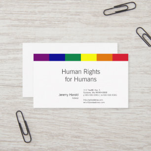 Rainbow Flag Business Card