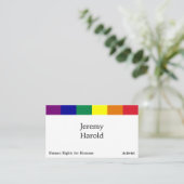 Rainbow Flag Business Card (Standing Front)