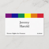 Rainbow Flag Business Card (Front)