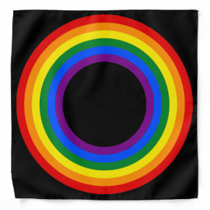 RAINBOW FLAG BUTTON BANDANA