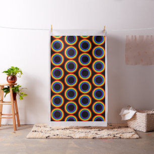 RAINBOW FLAG BUTTON + your backgr. & ideas Fabric