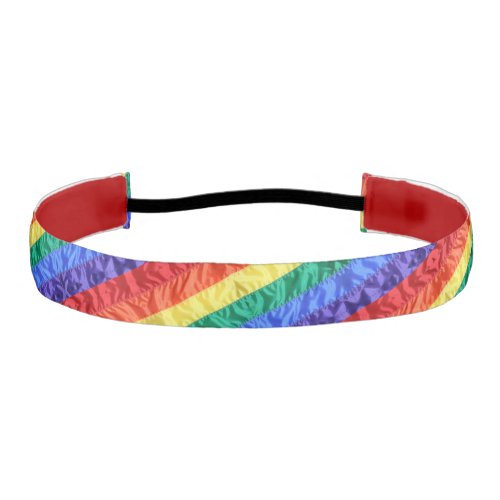 Rainbow flag colorful rainbow stripes LGBTQ pride Athletic Headband