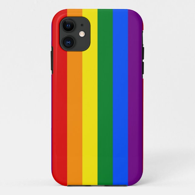 RAINBOW FLAG COLORS Case-Mate iPhone CASE (Back)
