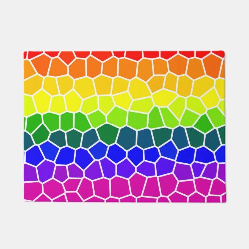 Rainbow Flag Colors Design LGBTQ Gay Pride Doormat