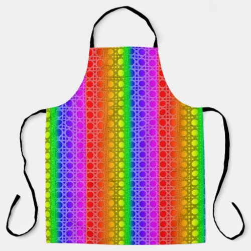 Rainbow Flag Colors Funky Gay Design GLBTQ Apron