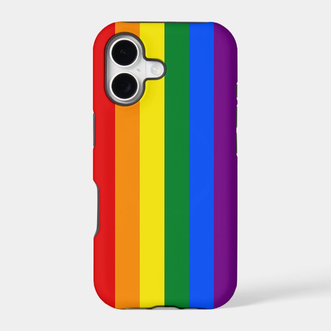 RAINBOW FLAG COLORS IPHONE CASE (Back)