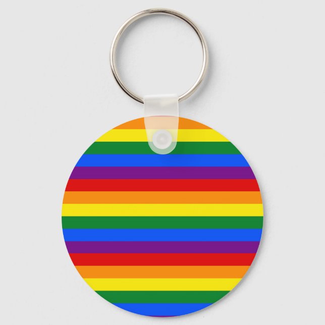 RAINBOW FLAG COLORS KEYCHAIN (Front)