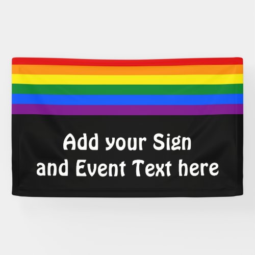 RAINBOW FLAG COLORS  LGBT  your ideas Banner