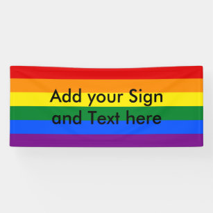 RAINBOW FLAG COLORS / LGBT + your ideas Banner